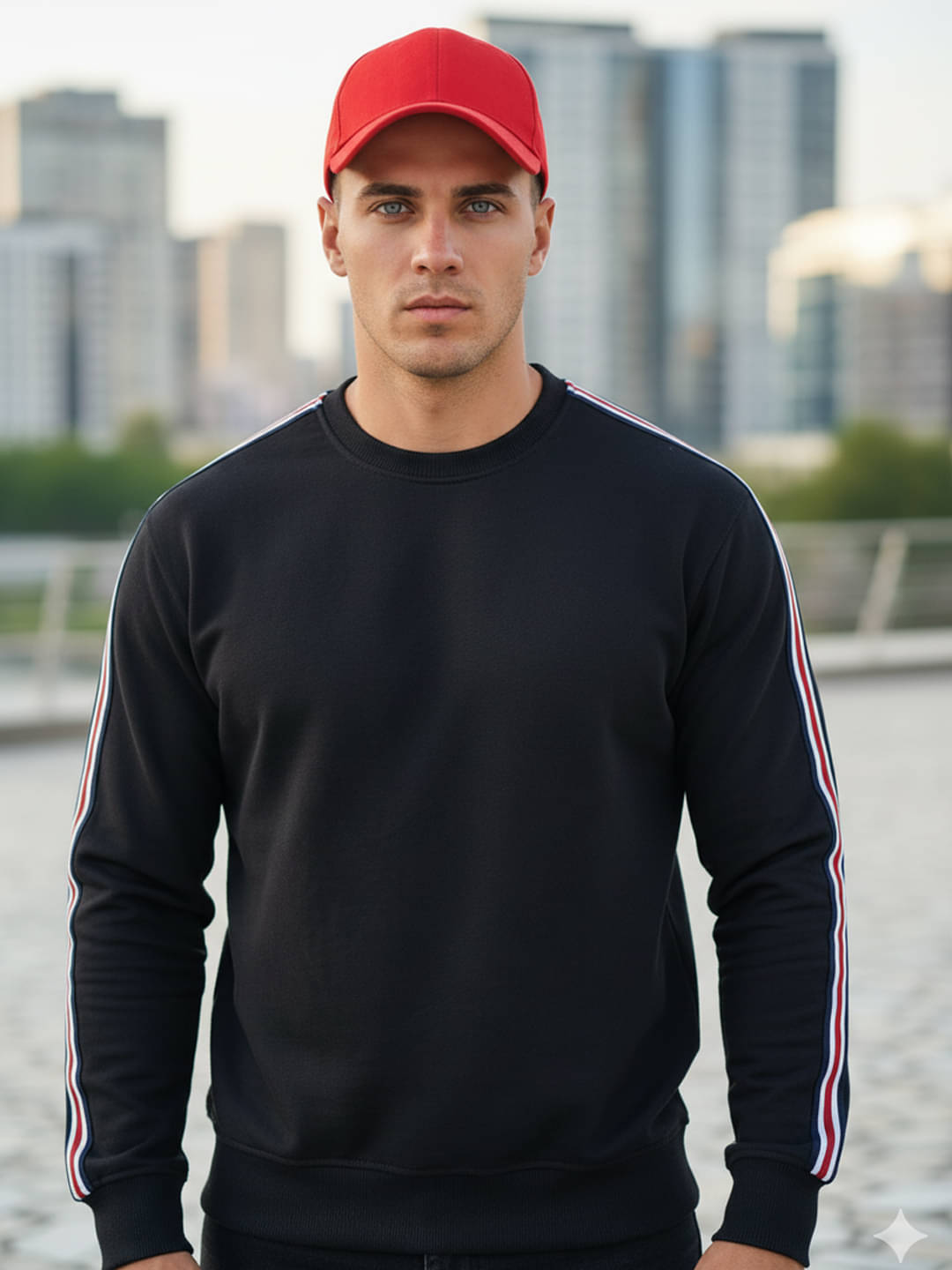     			7 ISLANDS Fleece Round Neck Men's Sweatshirt - Black ( Pack of 1 )