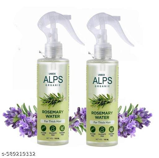     			A-L-P-S G-oodness R osemary Water Spray For Hair Growth (100 ml) | Hair Spray for Regrowth | R osemary Hair Mist | Adds Shine | Helps Reduce Hairfall | Strengthens Hair | Suitable For All Hair Types (PACK OF 2) COMBO new(02 combo)A523