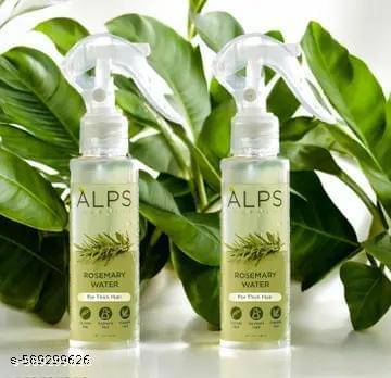 A-L-P-S G-oodness R O S E M A R Y Water Spray For Hair Growth (100 ml) | Hair Spray for Regrowth | R O S E M A R Y Hair Mist | Adds Shine | Helps Reduce Hairfall | Strengthens Hair | Suitable For All Hair Types (PACK OF 2) COMBO new(02 combo)PACC8207 A-L-P-S G-oodness R O S E M A R Y Water Spray For Hair Growth (100 ml) | Hair Spray for Regrowth | R O S E M A R Y Hair Mist | Adds Shine | Helps Reduce Hairfall | Strengthens Hair | Suitable For All Hair Types (PACK OF 2) COMBO new(02 combo)PACC8207