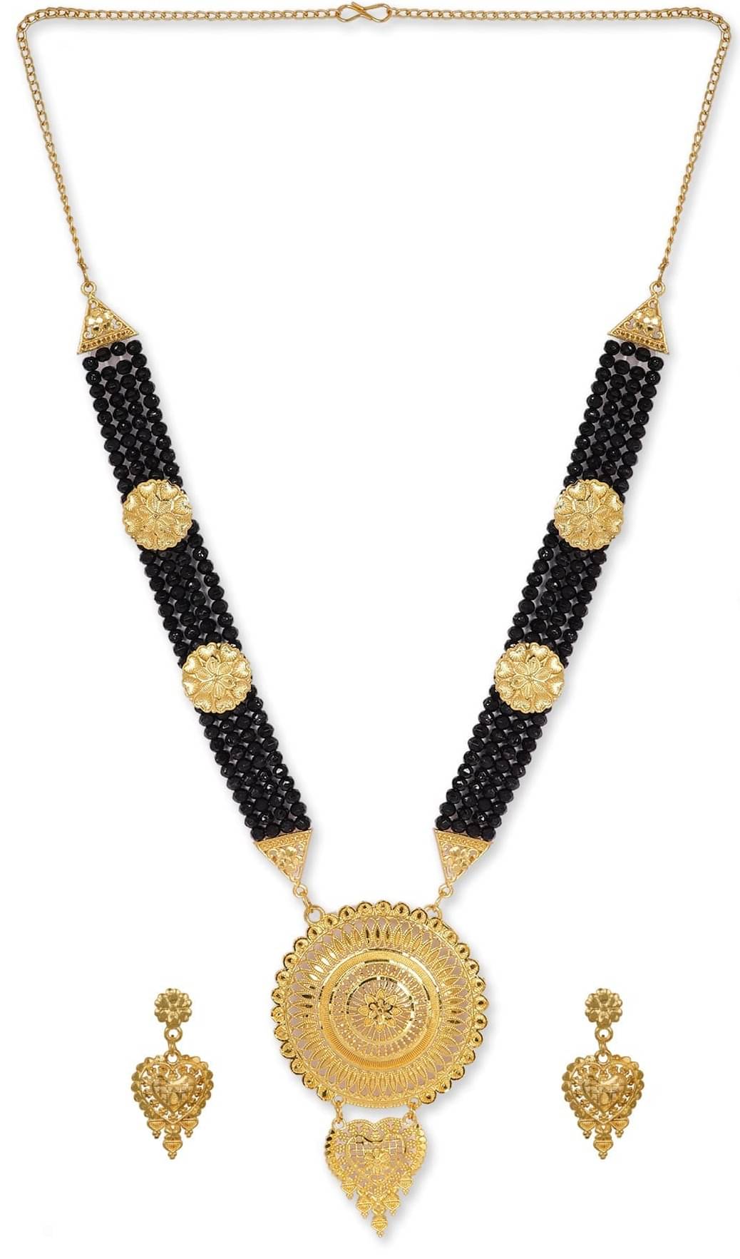 Agaami Golden Mangalsutra Set ( Pack of 1 ) Agaami Golden Mangalsutra Set ( Pack of 1 )