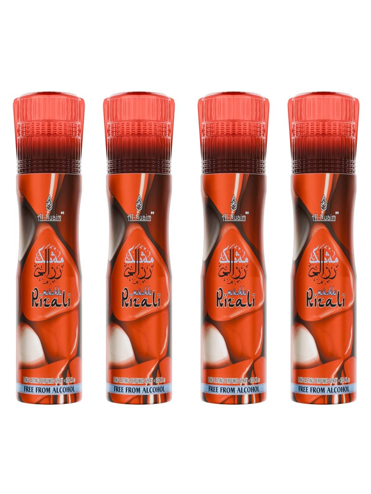     			Al-Nuaim Mushk Rizxali Deodorant Spray for Unisex 100 ml ( Pack of 4 )