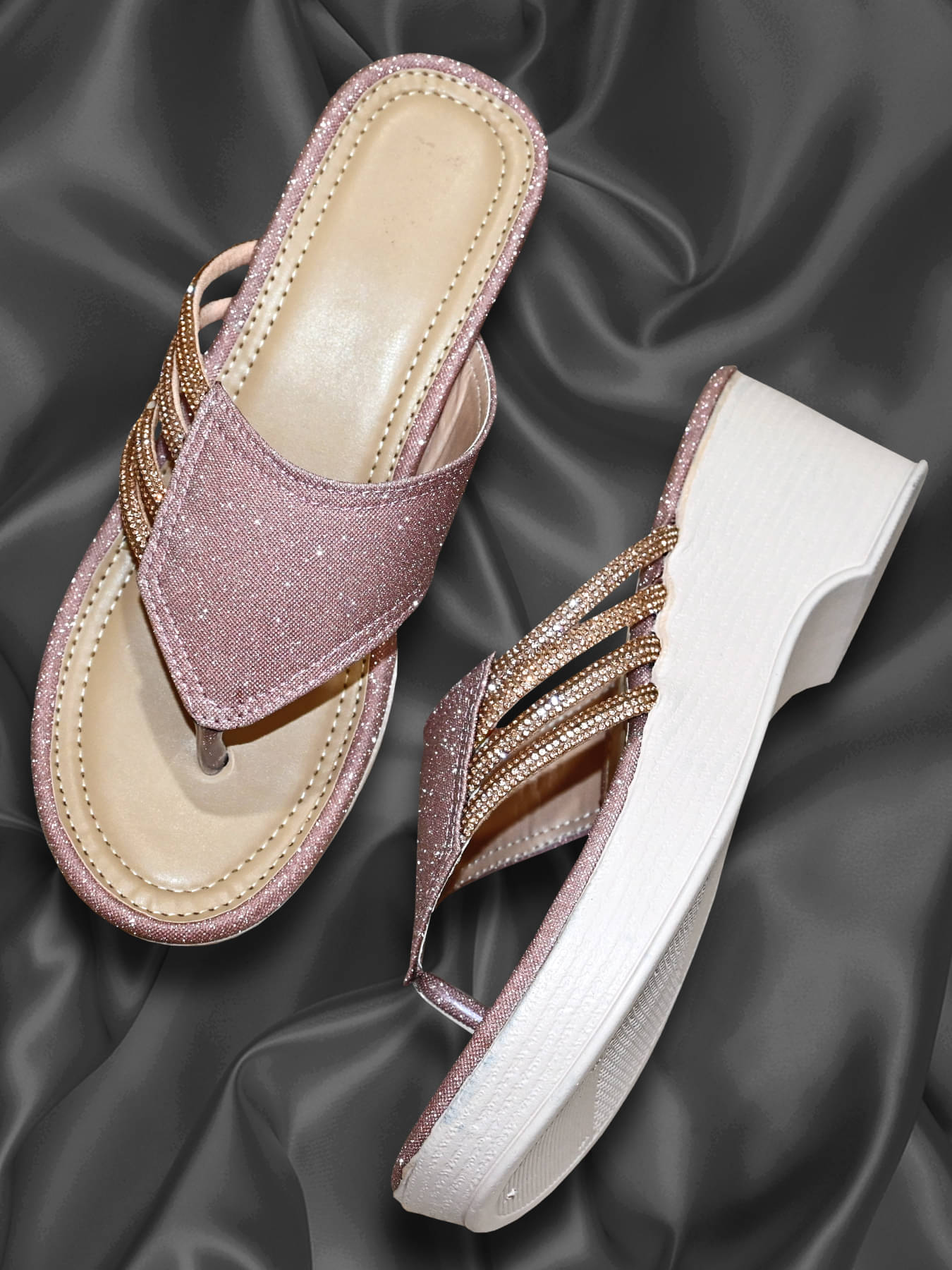     			Altek Peach Women's Slip On Heels