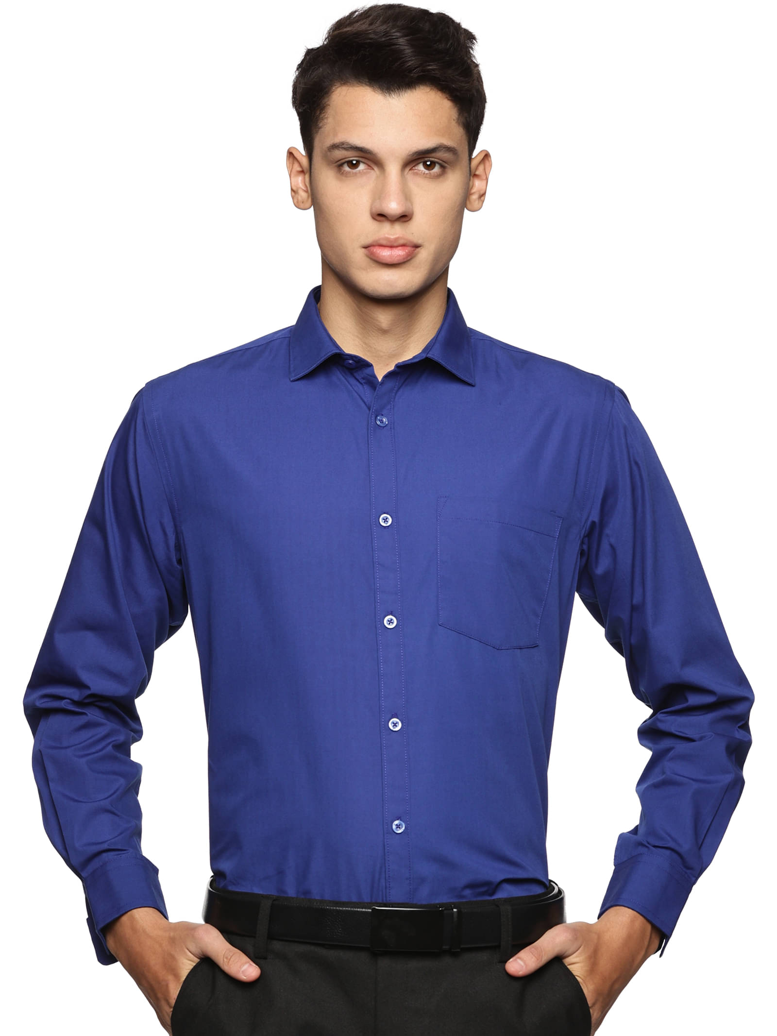     			BAAGAA Viscose Regular Fit Full Sleeves Men's Formal Shirt - Blue ( Pack of 1 )