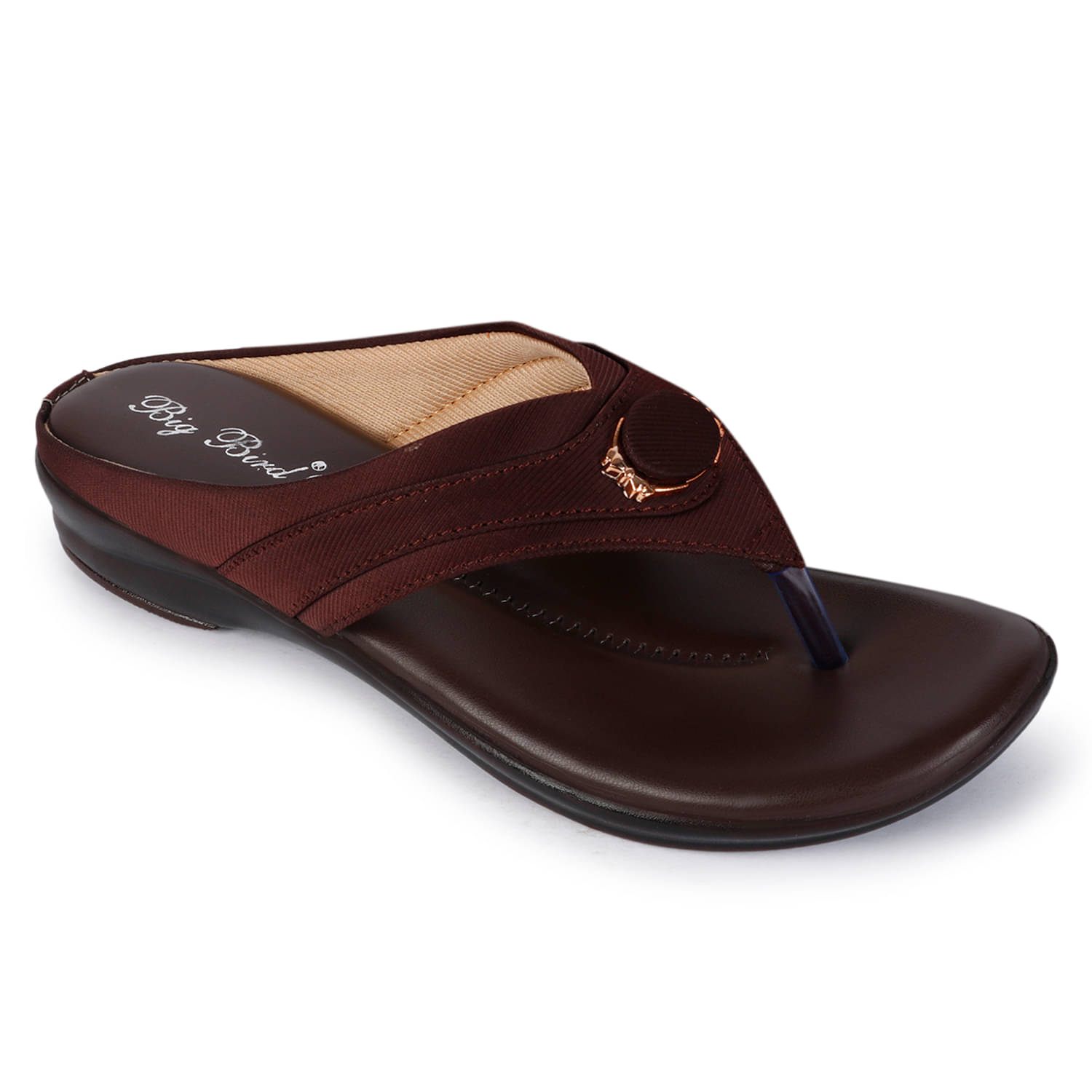     			BIG BIRD Brown Women's Flats