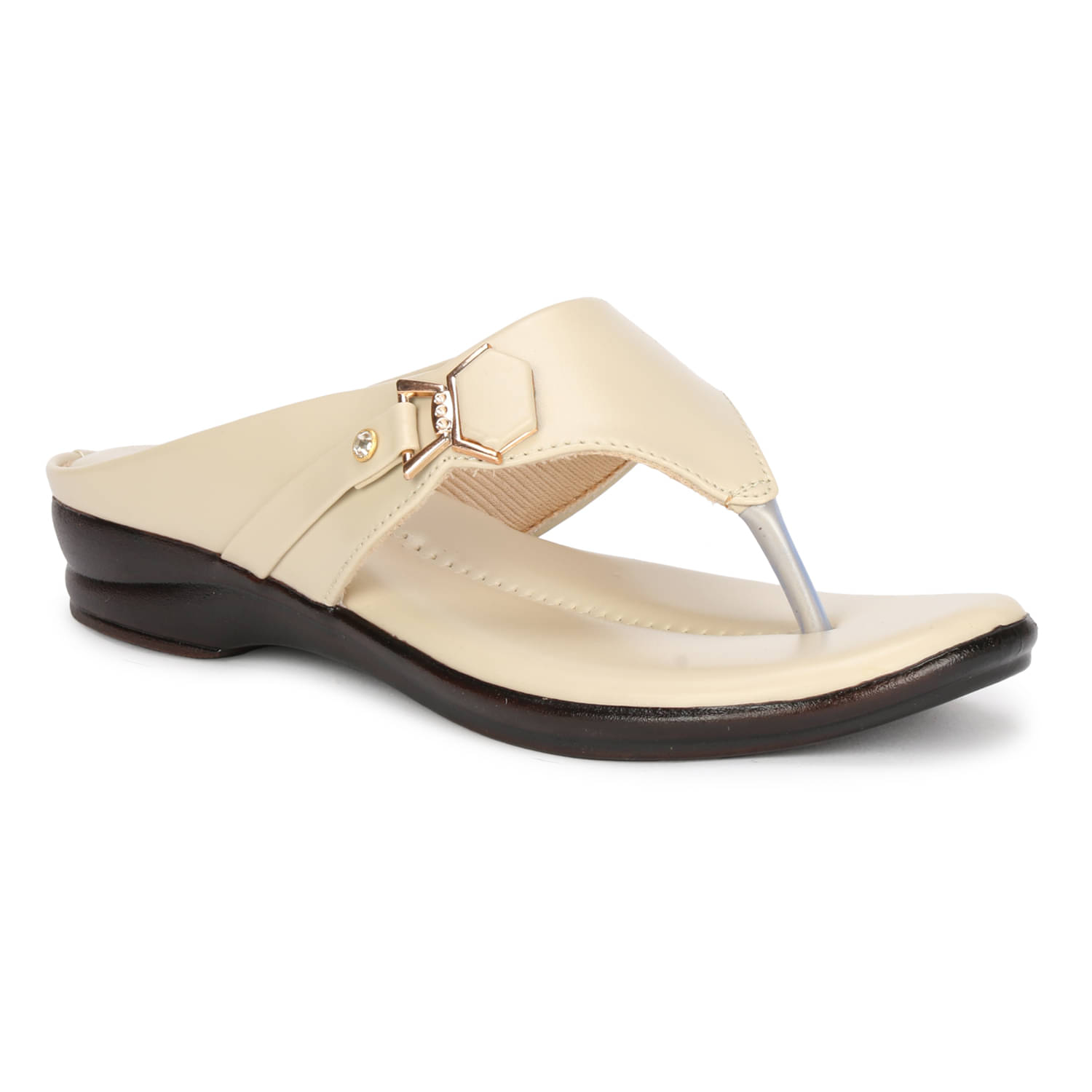     			BIG BIRD Cream Women's Flats