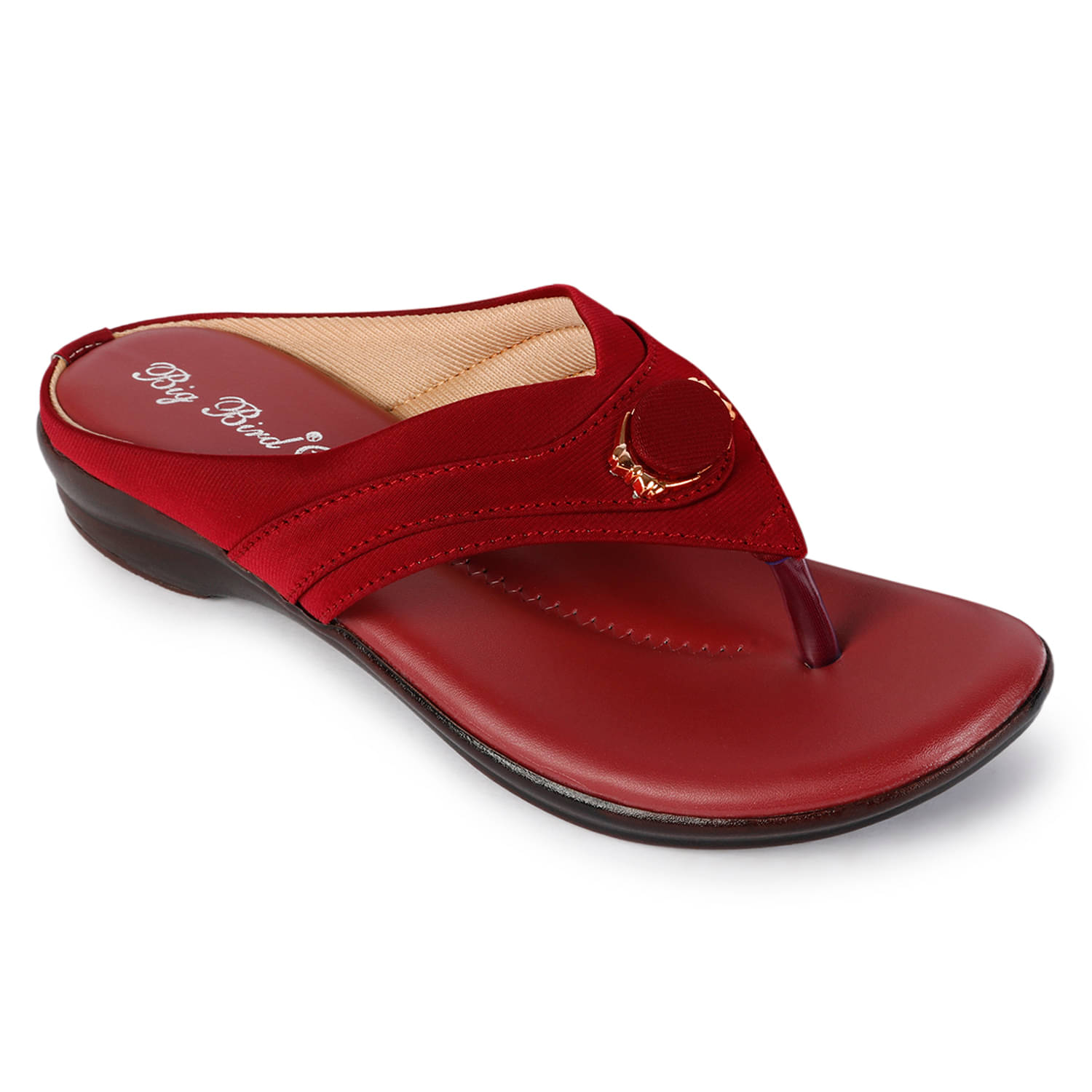     			BIG BIRD Maroon Women's Flats