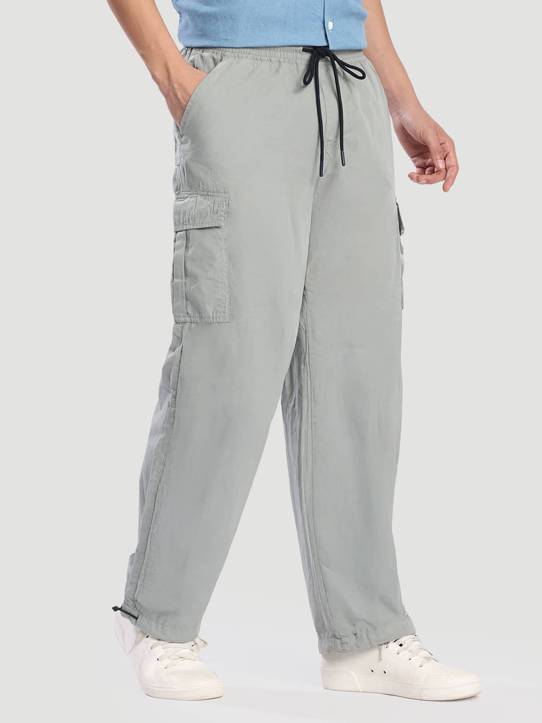 Bene Kleed Parachute Men's Cargos - Grey ( Pack of 1 ) - Trousers | Buy online on ZillyBuy