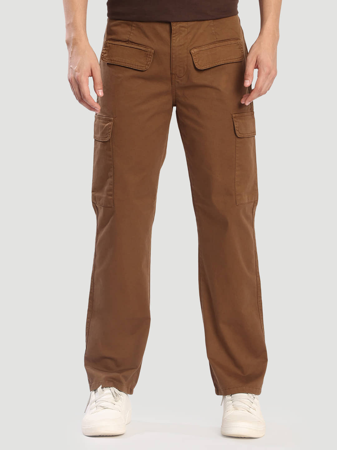 Bene Kleed Relax Men's Cargos - Brown ( Pack of 1 ) - Trousers | Buy online on ZillyBuy