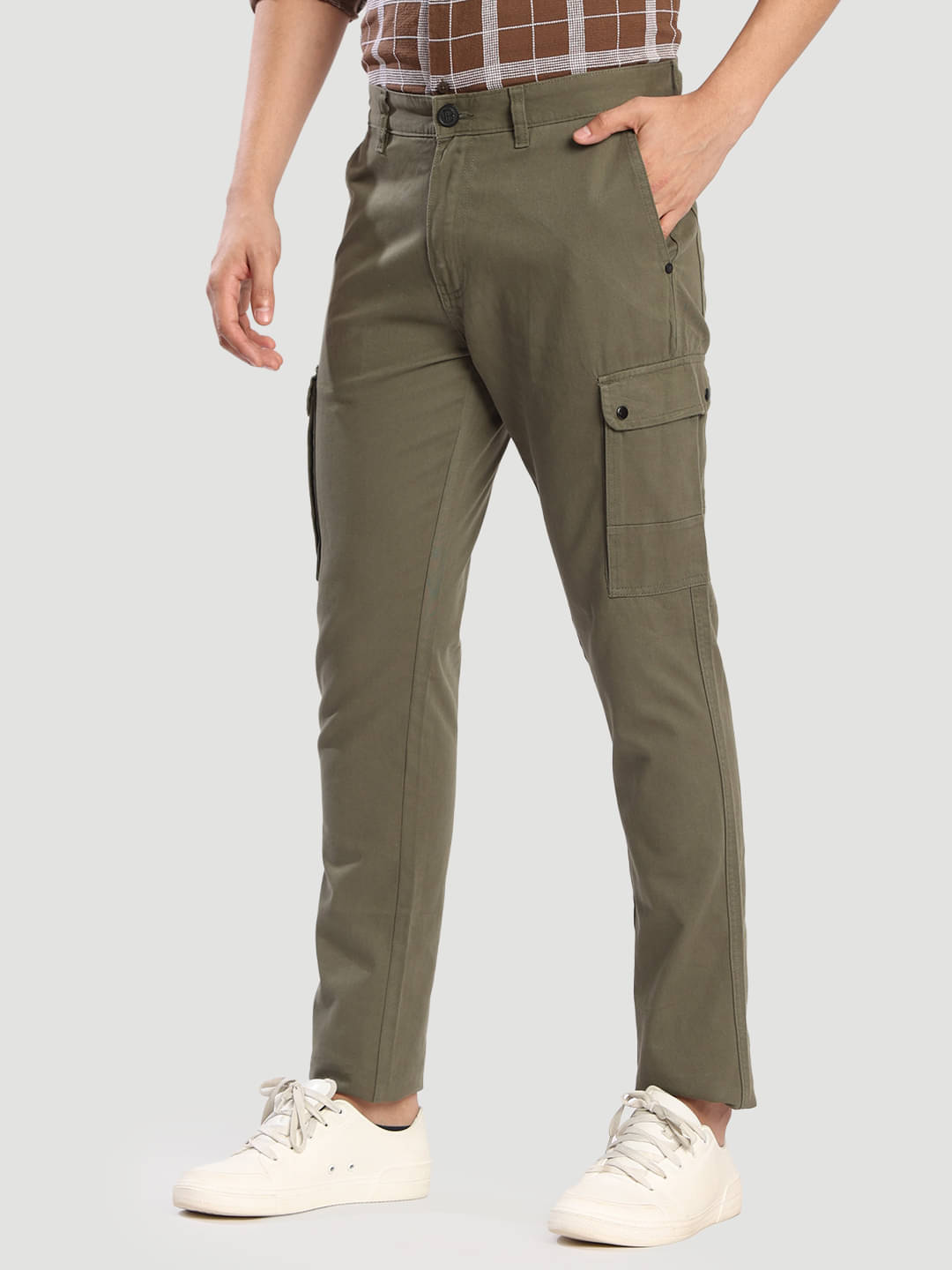     			Bene Kleed Slim Men's Cargos - Olive ( Pack of 1 )