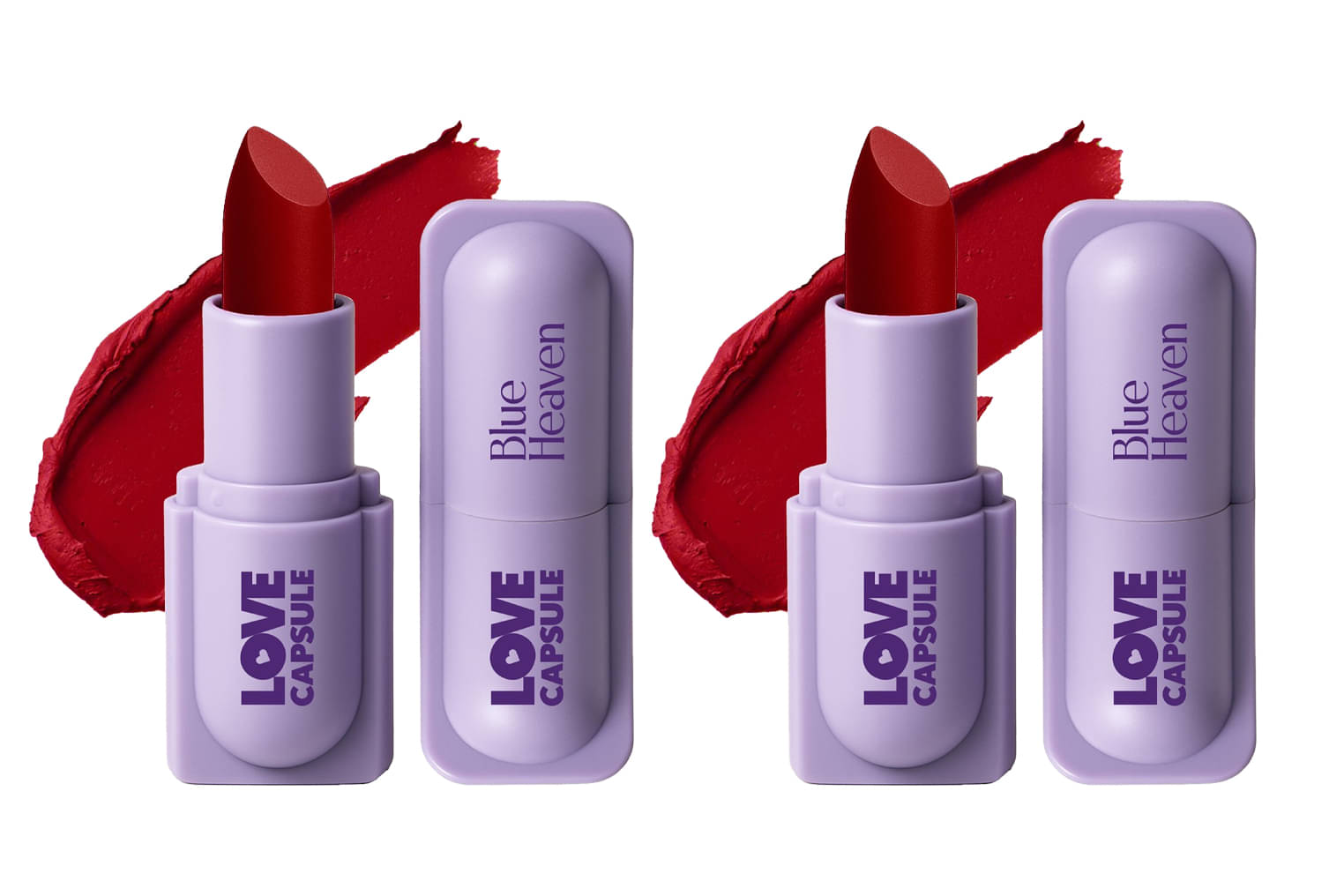     			Blue Heaven Love Capsule Powder Matte Lipstick, Wild Red, 4gm (Pack of 2)