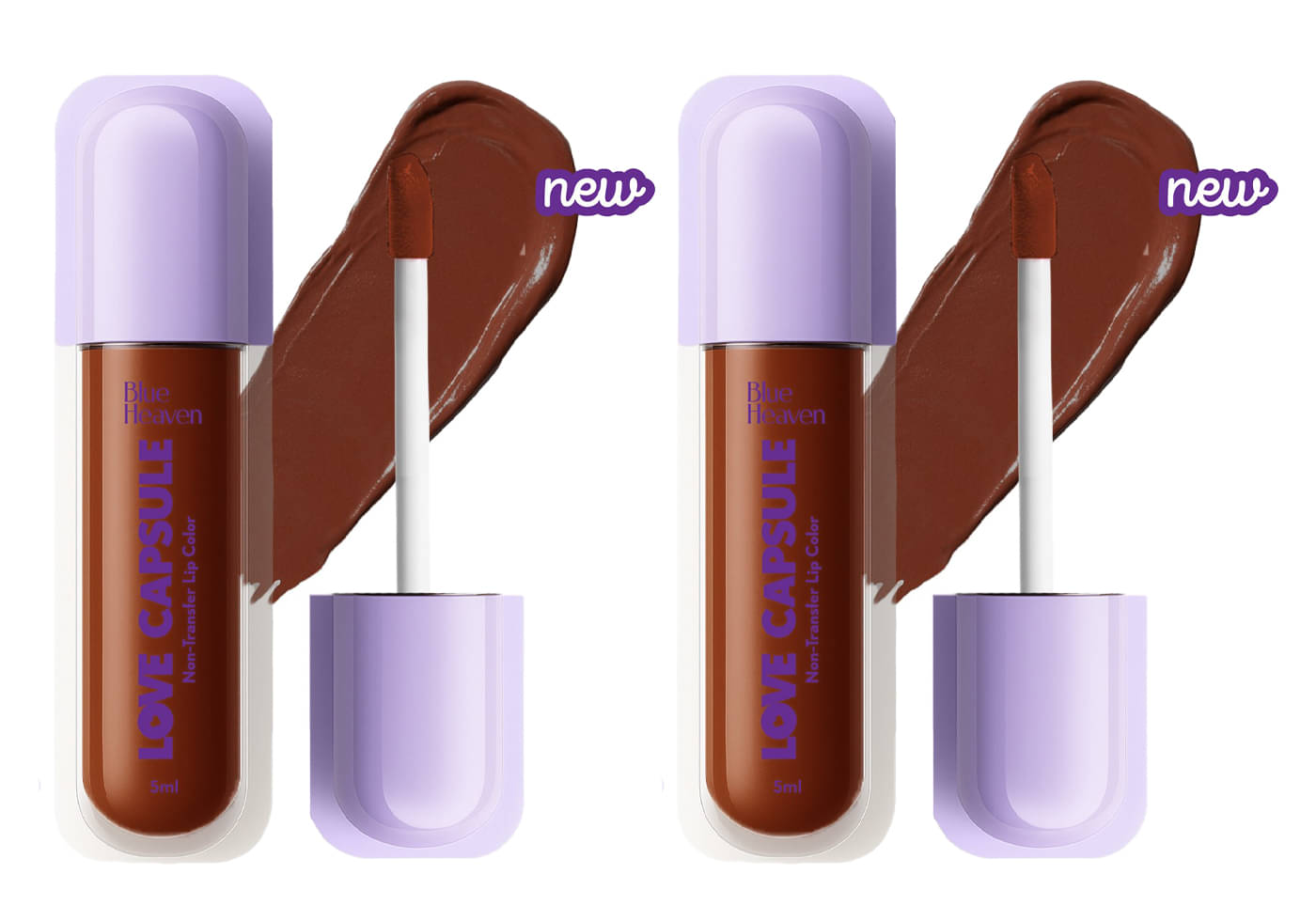 Blue Heaven Love Capsule Non Transfer Lip Colour, Mocha Frappe, 5ml (Pack of 2)     			Blue Heaven Love Capsule Non Transfer Lip Colour, Mocha Frappe, 5ml (Pack of 2)