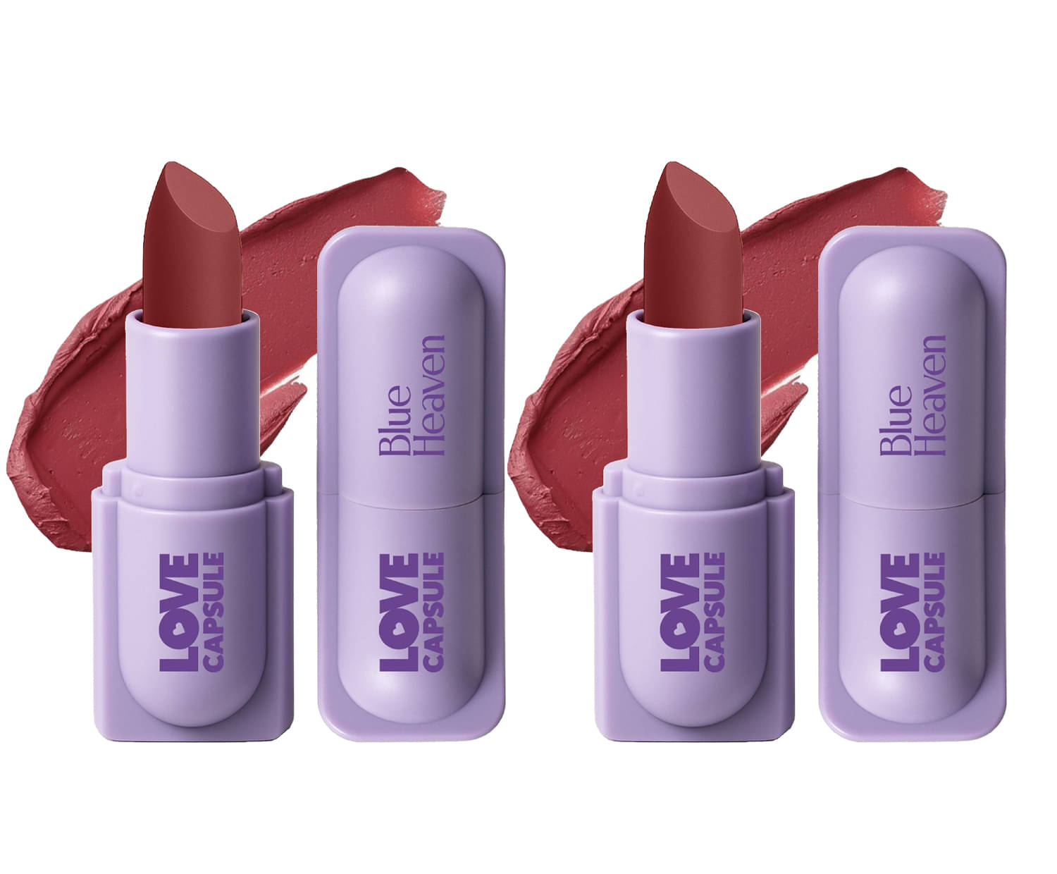     			Blue Heaven Love Capsule Powder Matte Lipstick, Old Rose, 4gm (Pack of 2)