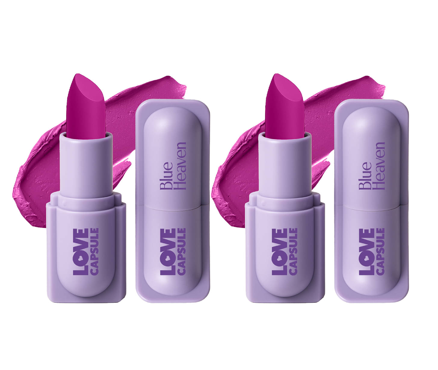     			Blue Heaven Love Capsule Powder Matte Lipstick, Sugar Pink, 4gm (Pack of 2)