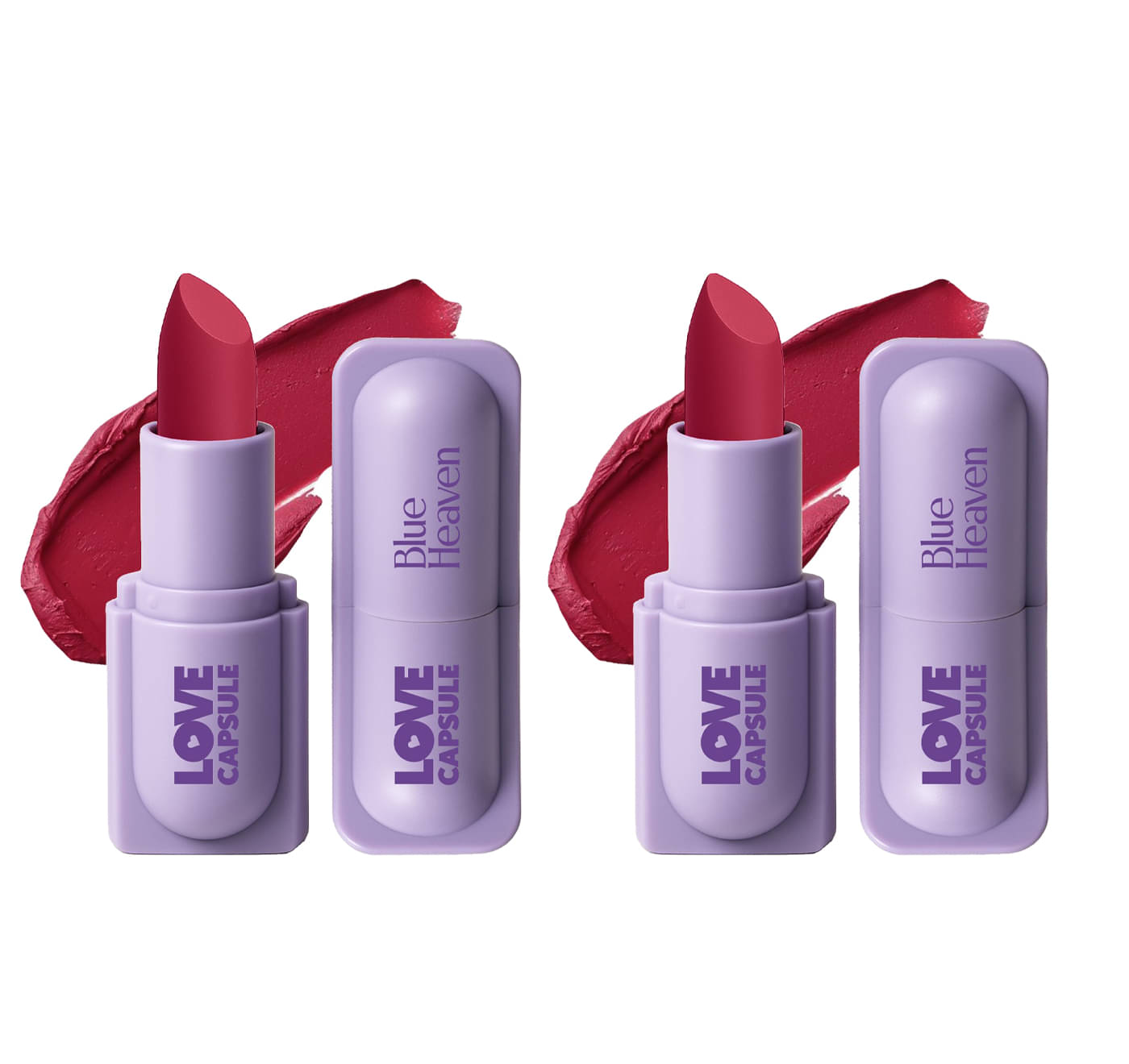     			Blue Heaven Love Capsule Powder Matte Lipstick, Mellow Pink, 4gm (Pack of 2)