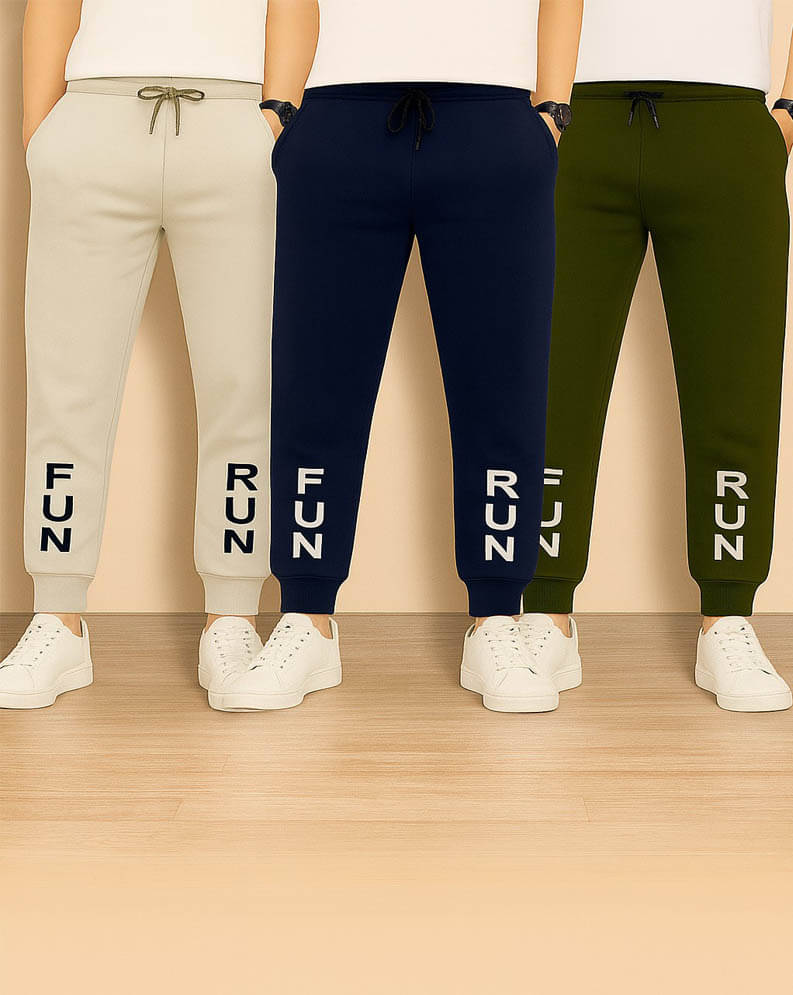 CUTE TREND Pack of 3 Boys Cotton Trackpant ( Multicolor 3 ) CUTE TREND Pack of 3 Boys Cotton Trackpant ( Multicolor 3 )