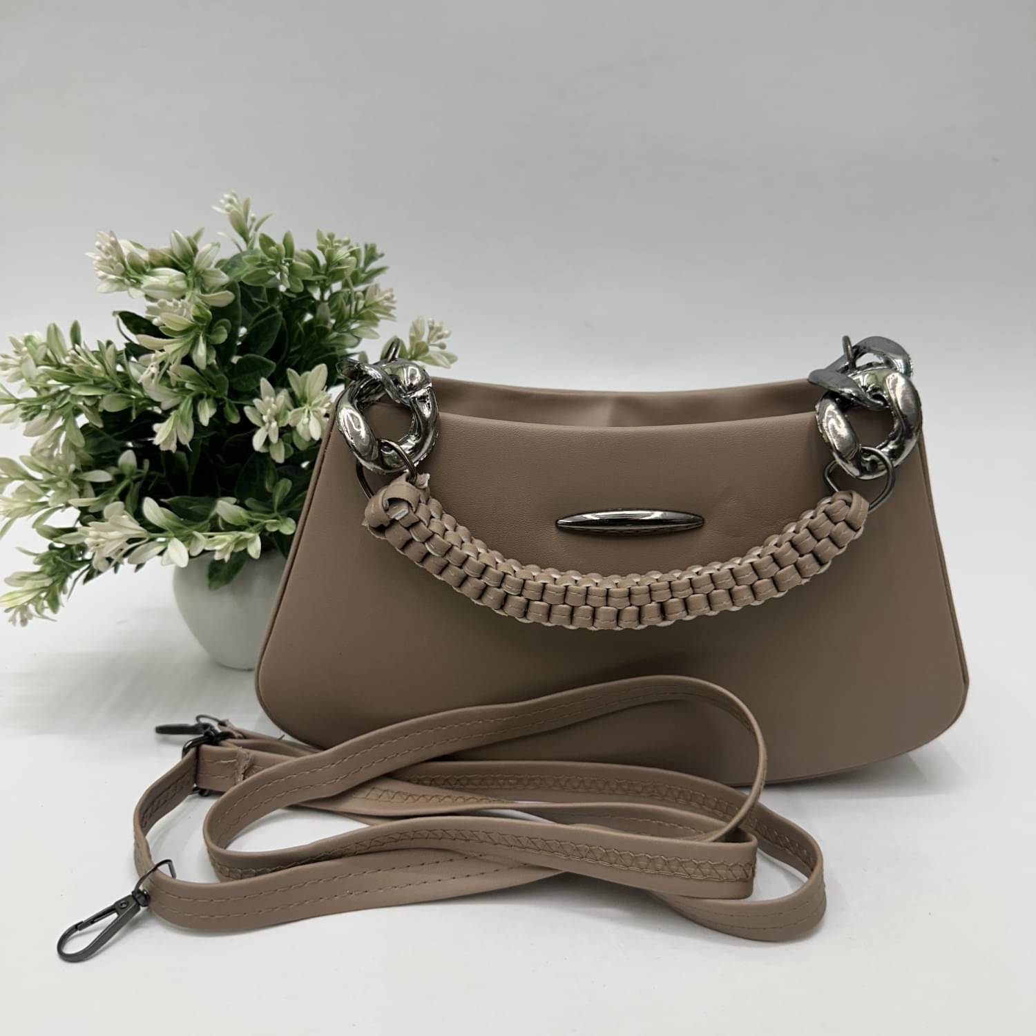    			Divacarry Sling Bag Rexin Set of 1 ( Beige )