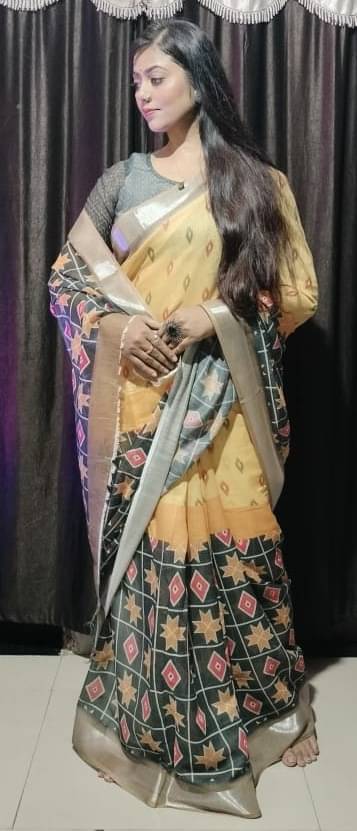     			Ethnic Trendz Cotton Printed Regular Saree With Unstitched Blouse Piece ( Multicolor 4 )