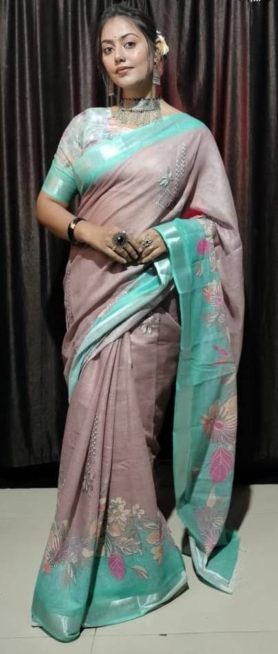 Ethnic Trendz Cotton Printed Regular Saree With Unstitched Blouse Piece ( Multicolor 3 ) Ethnic Trendz Cotton Printed Regular Saree With Unstitched Blouse Piece ( Multicolor 3 )