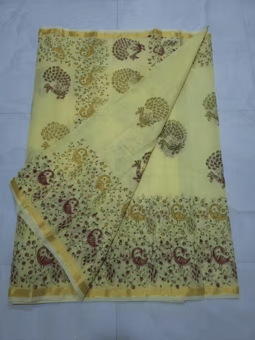 GAURAV GOYAL Cotton Printed Regular Saree With Unstitched Blouse Piece ( Green ) GAURAV GOYAL Cotton Printed Regular Saree With Unstitched Blouse Piece ( Green )