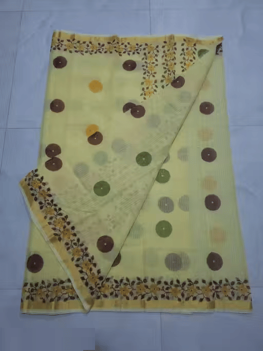 GAURAV GOYAL Cotton Printed Regular Saree With Unstitched Blouse Piece ( Green ) GAURAV GOYAL Cotton Printed Regular Saree With Unstitched Blouse Piece ( Green )
