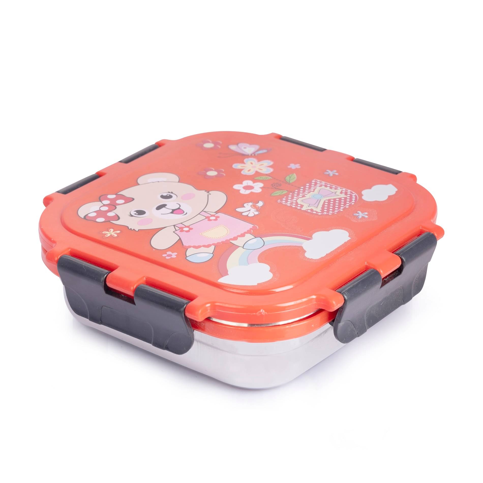     			GIVOX LUNCH TIME Stainless Steel School Lunch Boxes 1 - Container ( Pack of 1 )