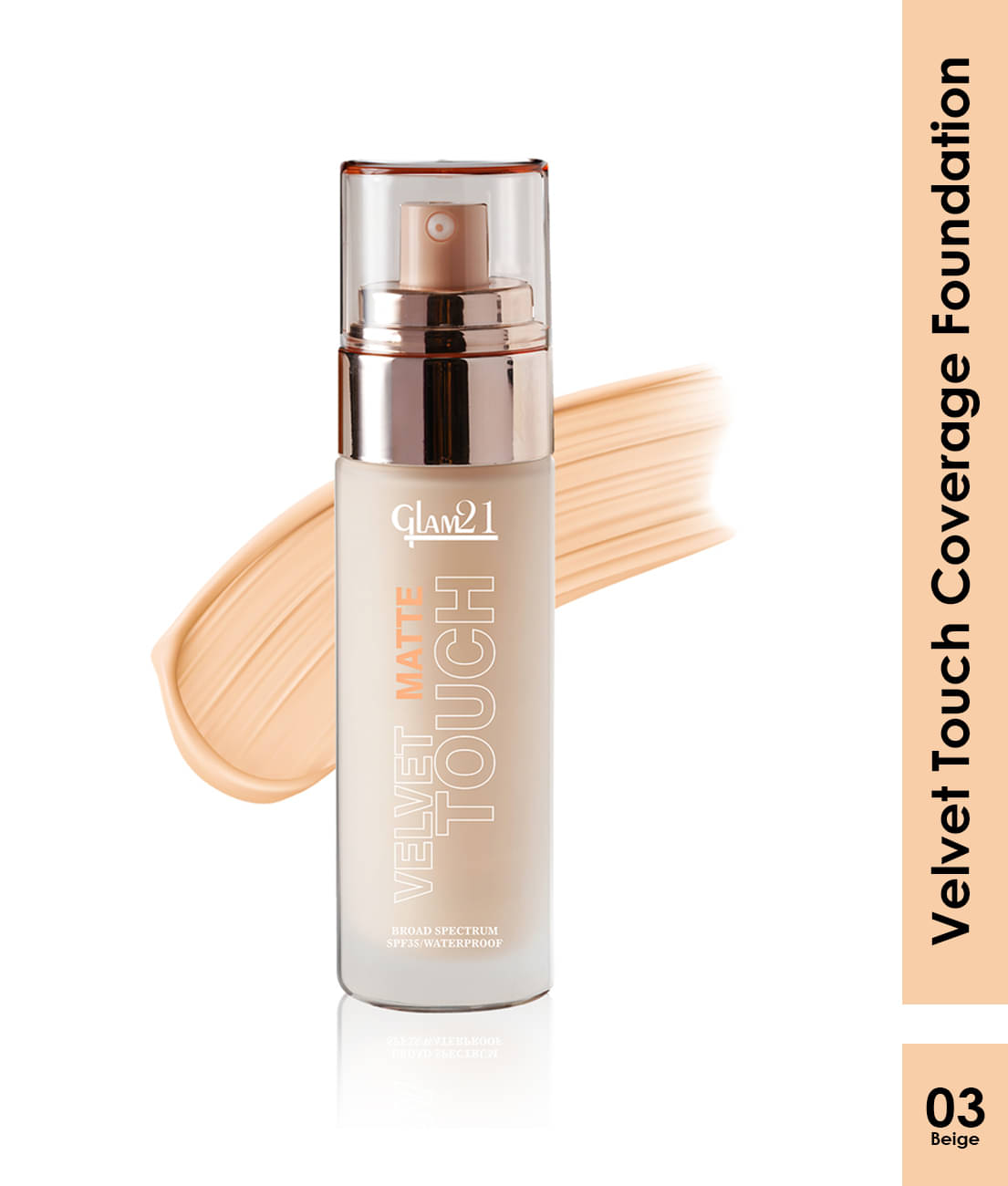     			Glam21 Matte Cream For All Skin Types Skin Medium Foundation Pack of 1