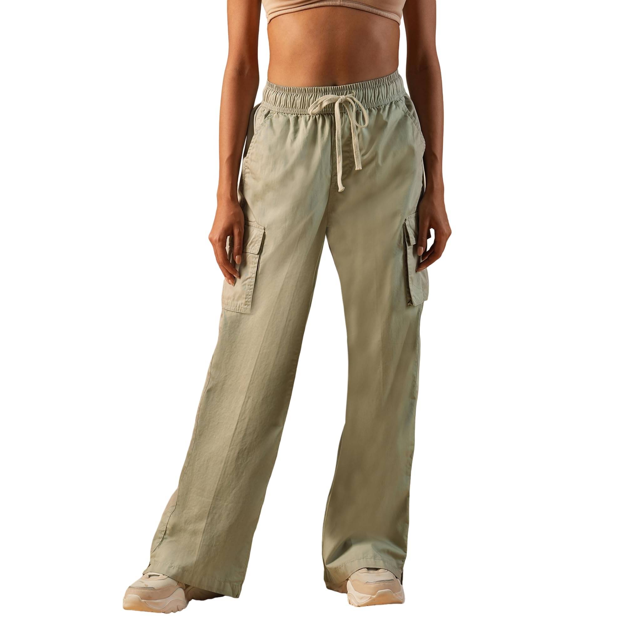     			Globus Women Cotton Blend Casual Trousers ( Beige )