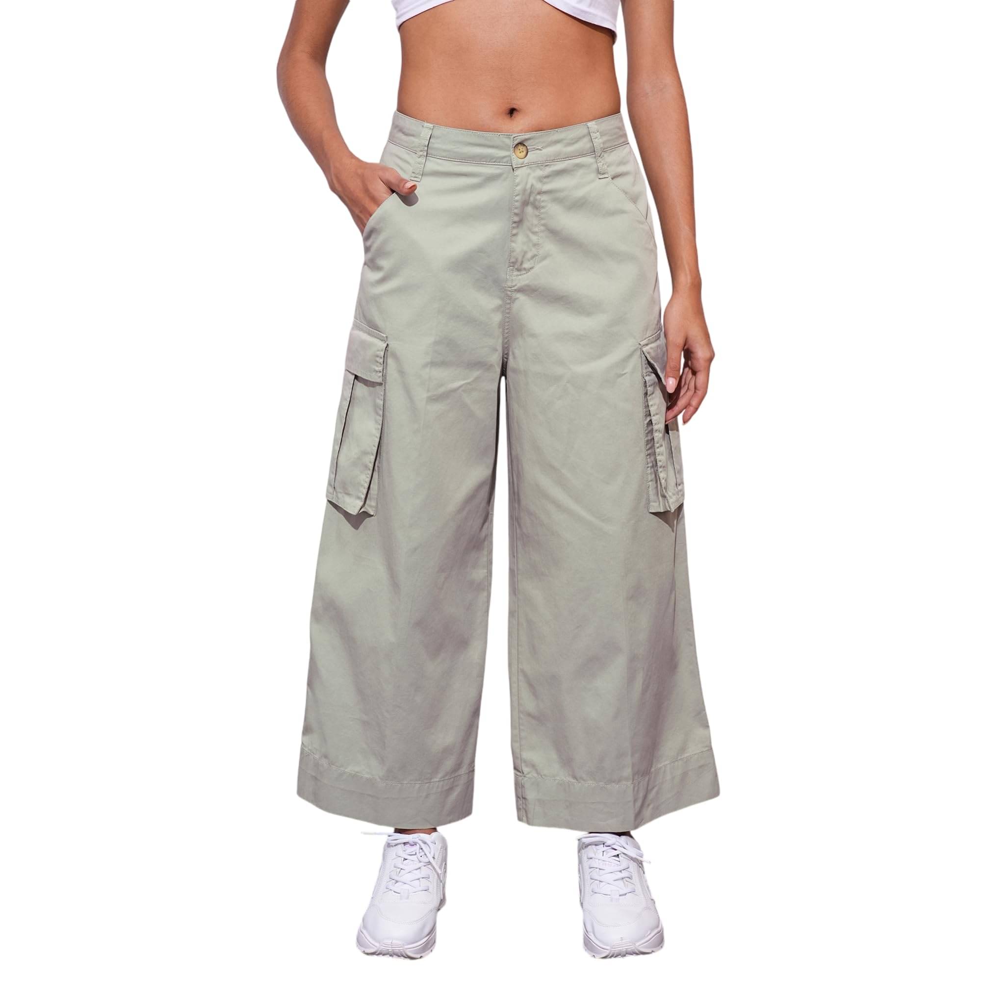     			Globus Women Cotton Blend Casual Trousers ( Beige )