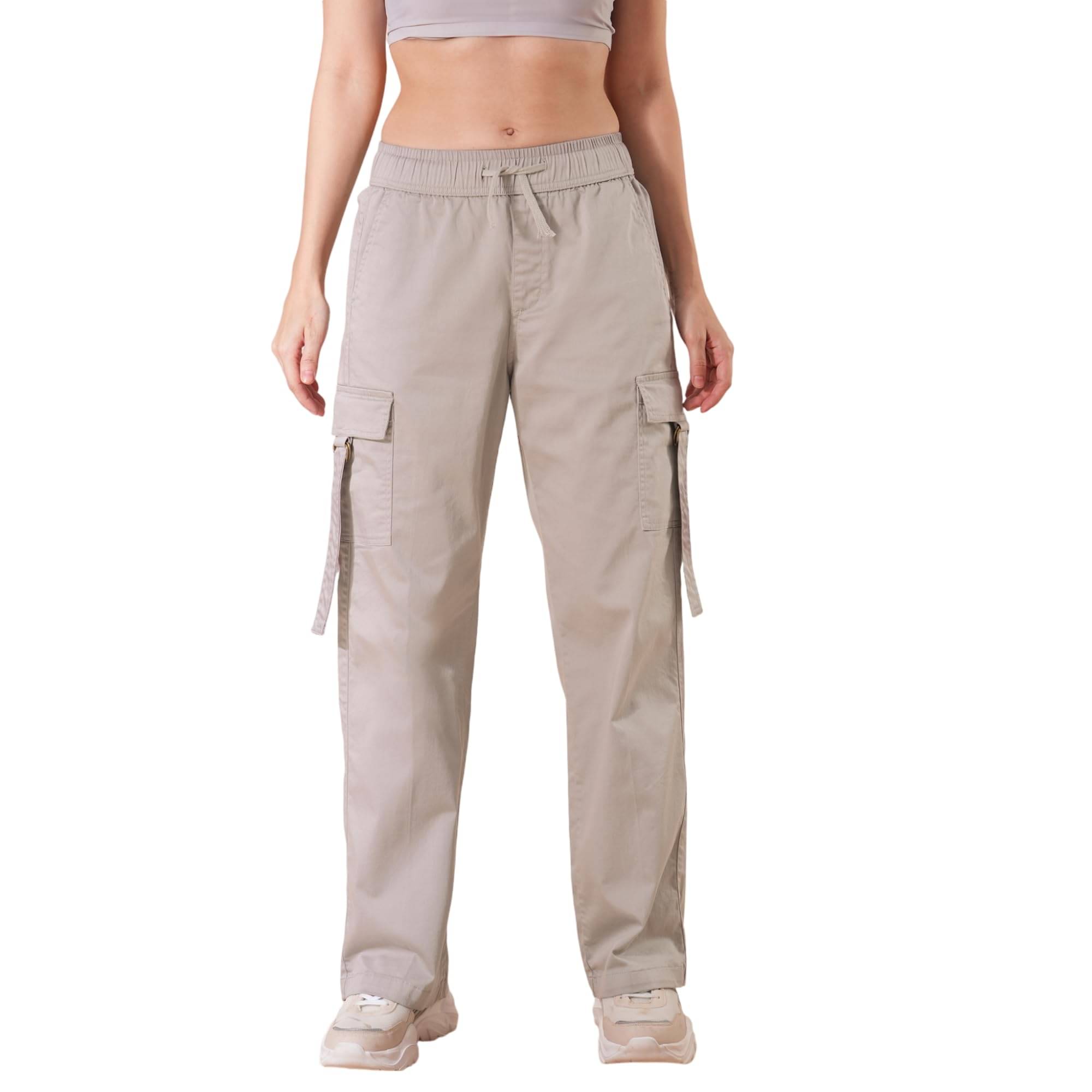    			Globus Women Cotton Blend Casual Trousers ( Grey )