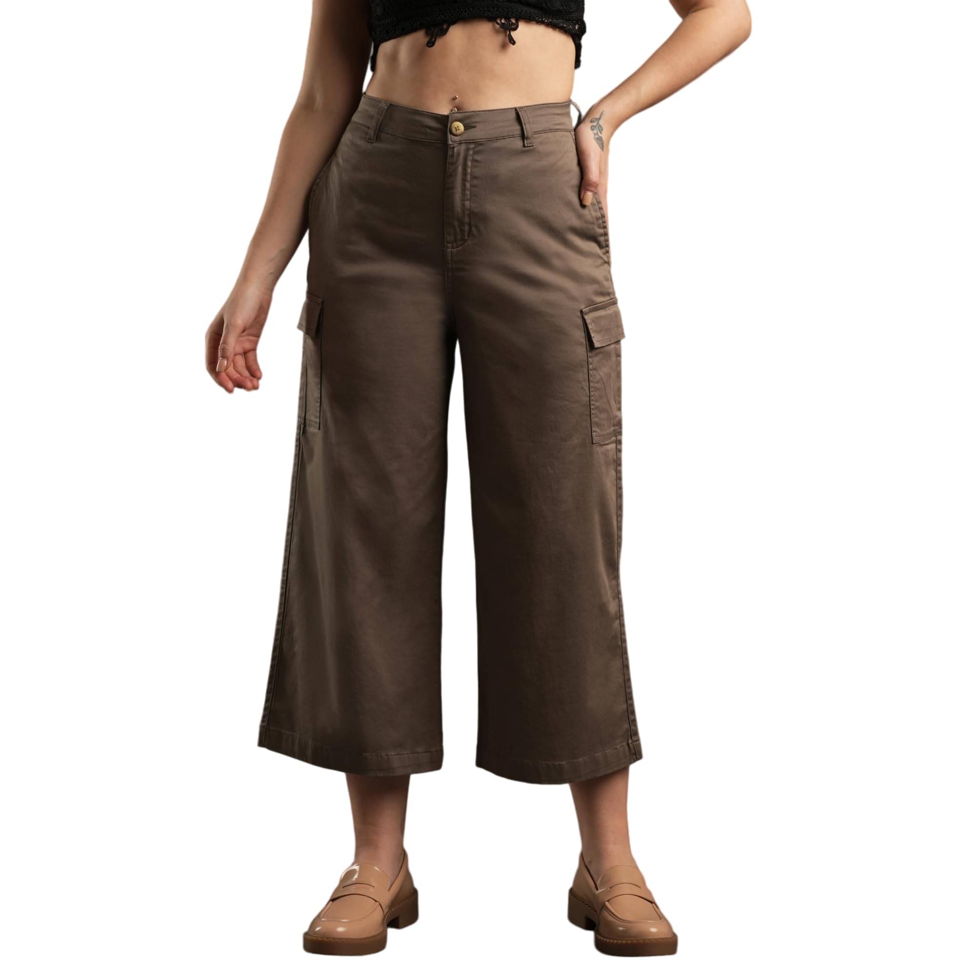    			Globus Women Denim Casual Trousers ( Grey )