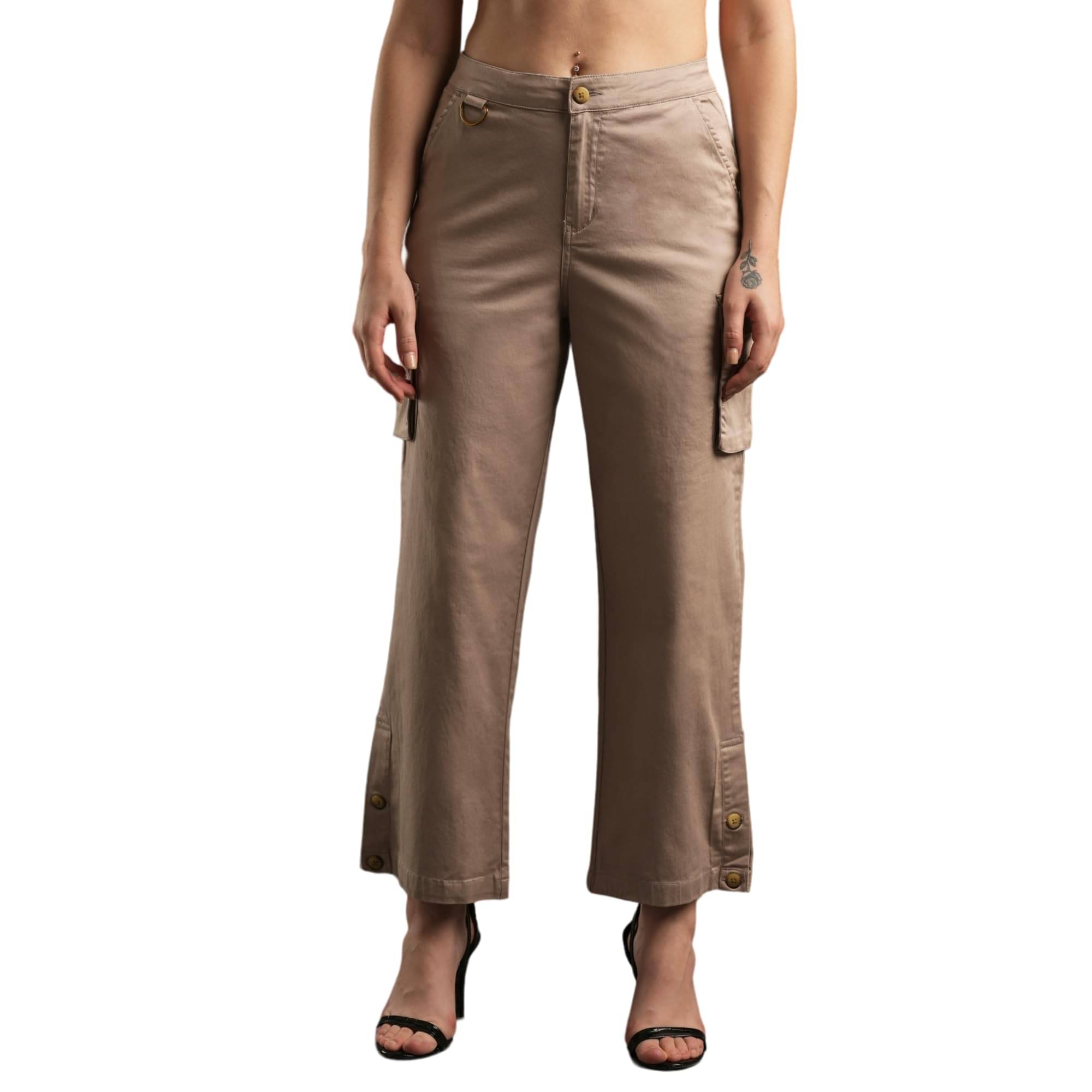     			Globus Women Denim Casual Trousers ( Beige )