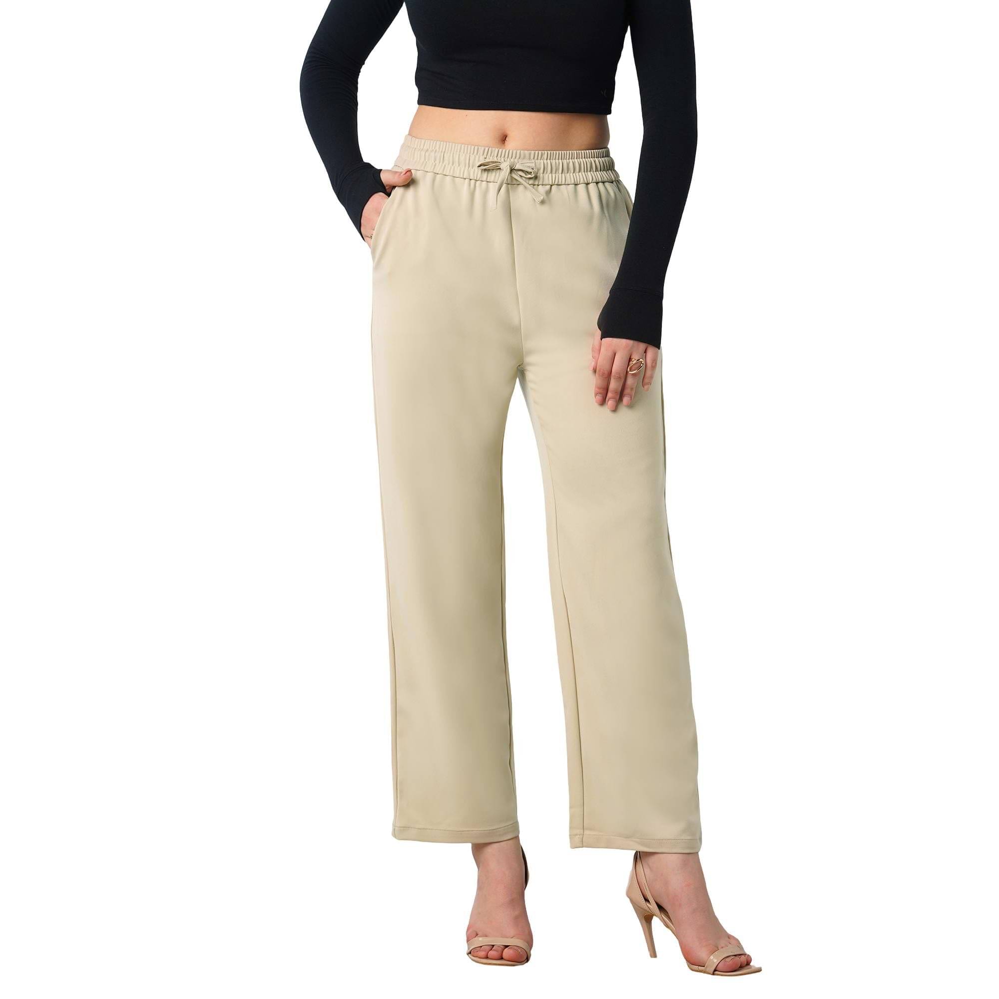     			Globus Women Polyester Casual Trousers ( Beige )