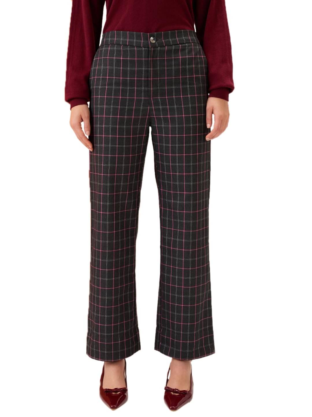     			Globus Women Polyester Casual Trousers ( Black )