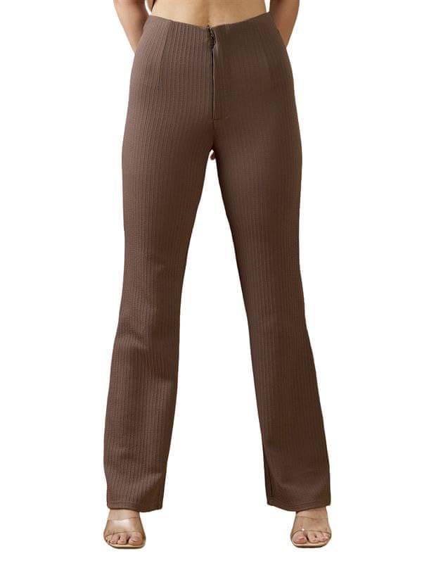     			Globus Women Polyester Casual Trousers ( Brown )