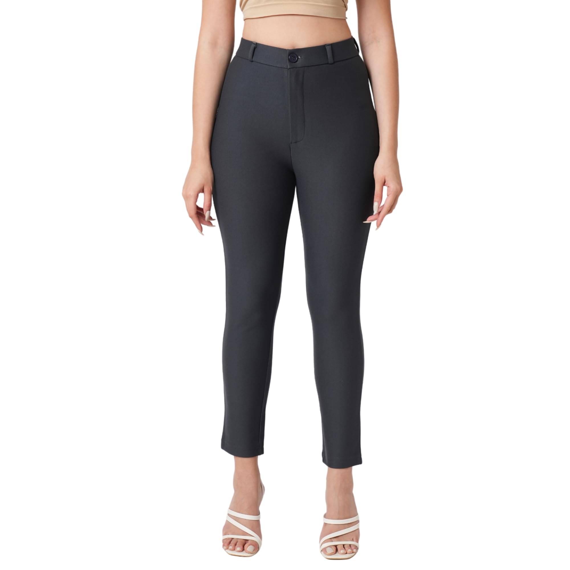     			Globus Women Viscose Casual Trousers ( Grey )