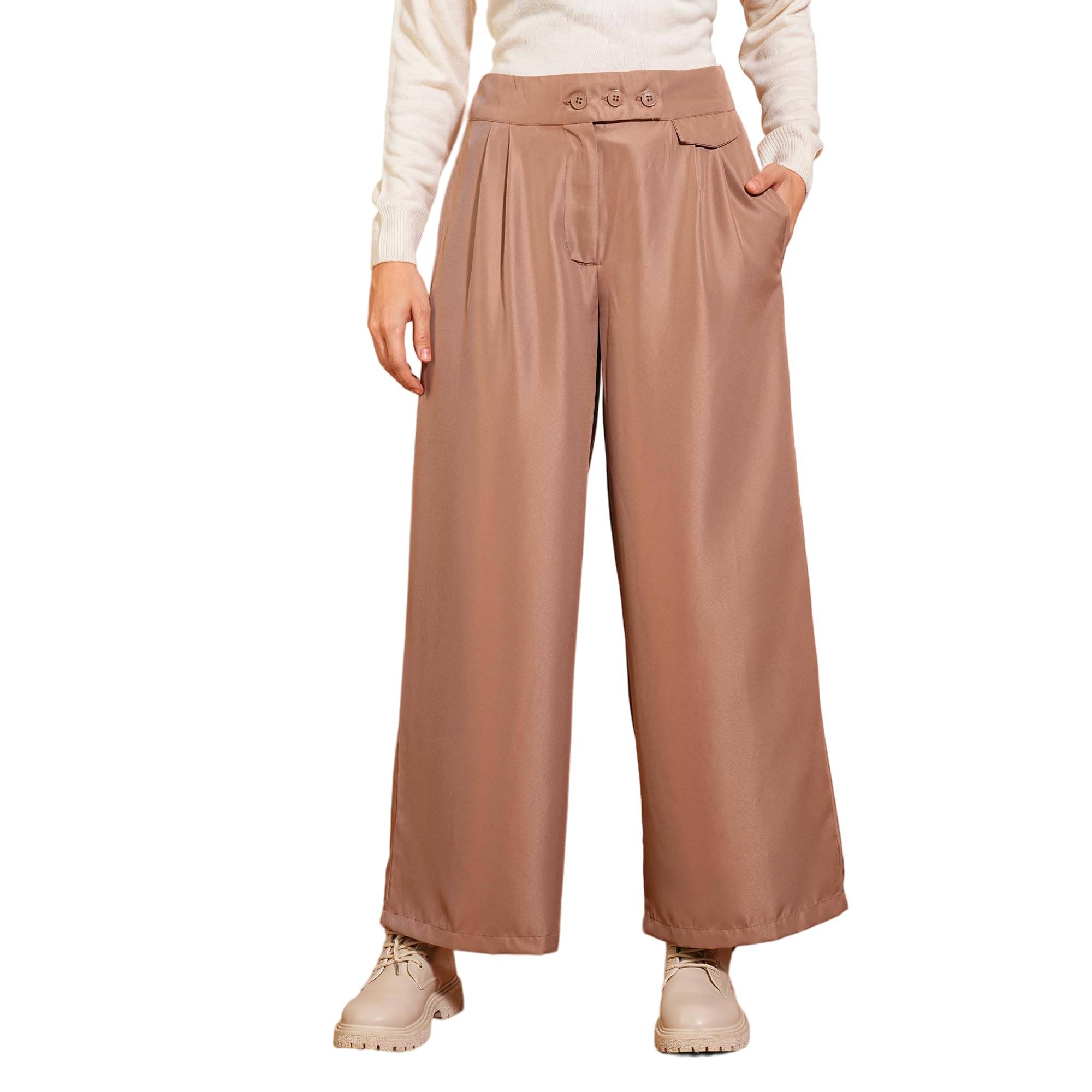     			Globus Women Viscose Casual Trousers ( Beige )