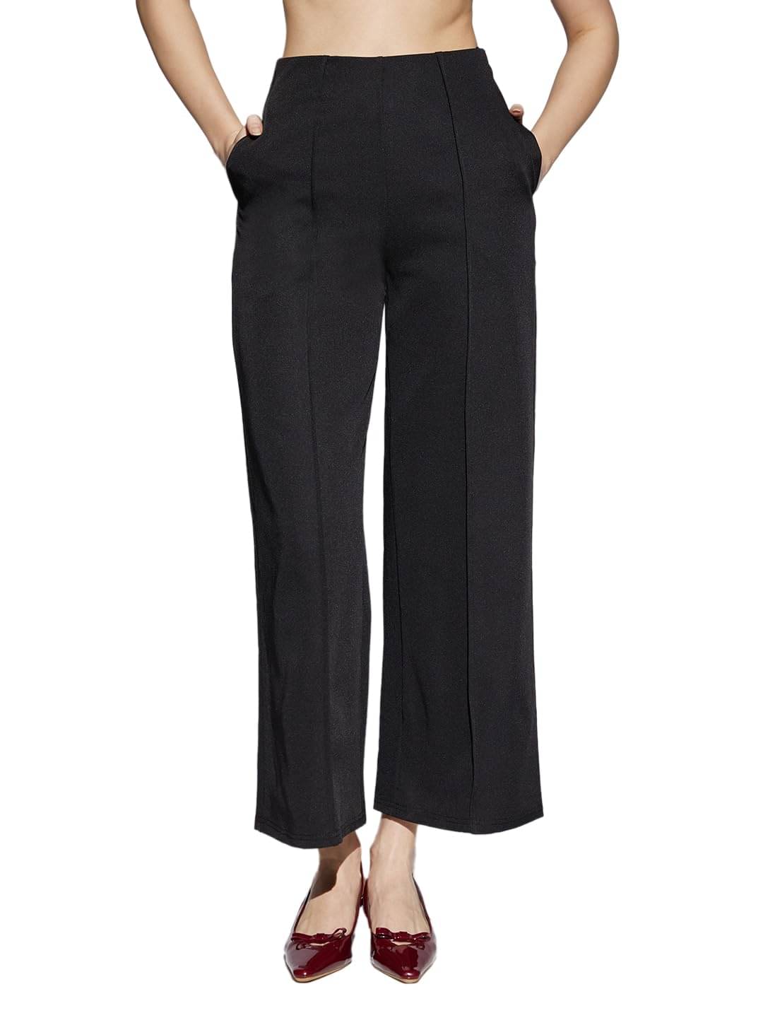     			Globus Women Viscose Casual Trousers ( Black )