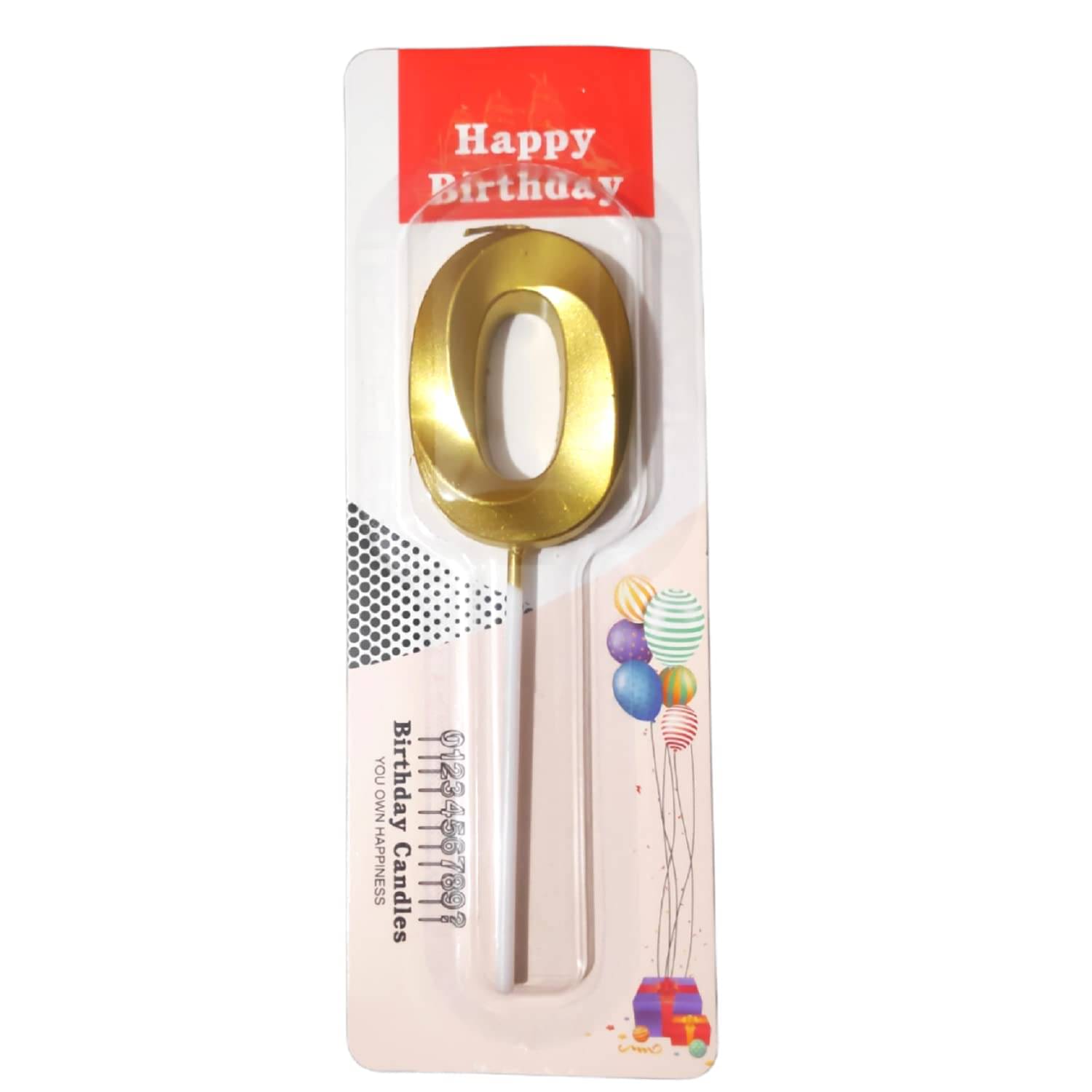     			Gold Number Metallic Candle - Perfect for Birthday, Anniversary & All Special Occasion Party Cake Decoration (Pack of 1) (0)