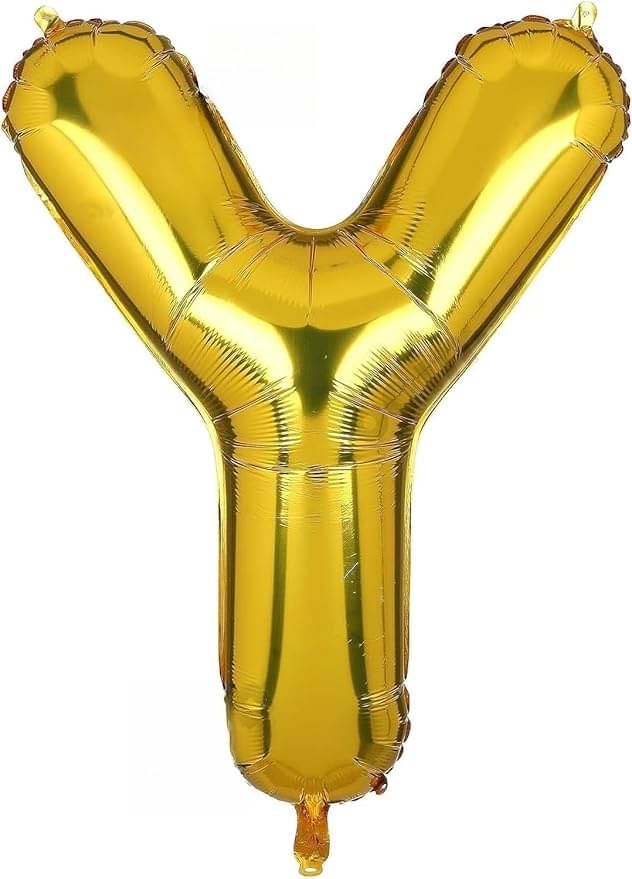     			Golden Letter Foil Balloon-16-Inch – Ideal for Birthday Decor, Anniversaries, Bachelorette Parties, Weddings, Farewells – Personalize with Names or Custom Messages Using Alphabet Balloons (Golden, Y)