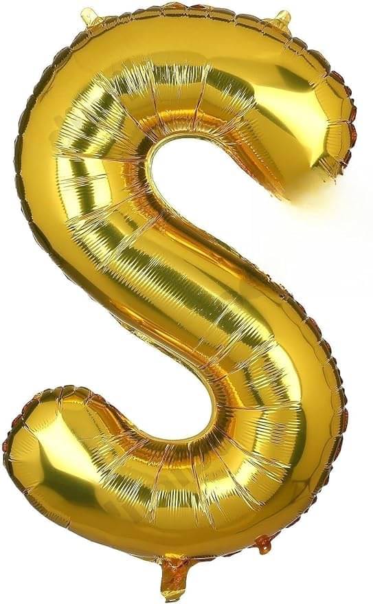     			Golden Letter Foil Balloon-16-Inch – Ideal for Birthday Decor, Anniversaries, Bachelorette Parties, Weddings, Farewells – Personalize with Names or Custom Messages Using Alphabet Balloons (Golden, S)