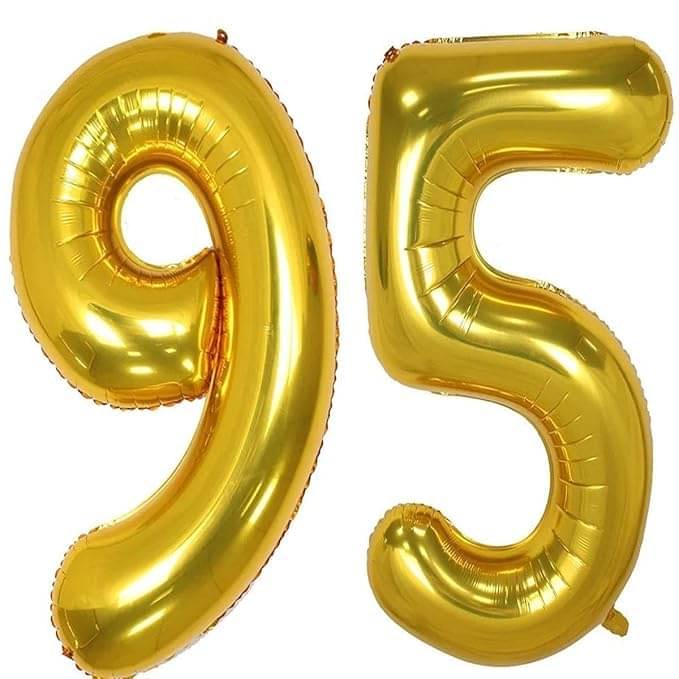     			Golden Number Foil Balloon-16-Inch – Ideal for Birthday Decor, Anniversaries, Parties, Weddings, Farewells – Personalize with Names or Custom Messages Using Number Balloons (Pack of 2) (Golden, 9 & 5)