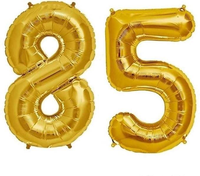     			Golden Number Foil Balloon-16-Inch – Ideal for Birthday Decor, Anniversaries, Parties, Weddings, Farewells – Personalize with Names or Custom Messages Using Number Balloons (Pack of 2) (Golden, 8 & 5)