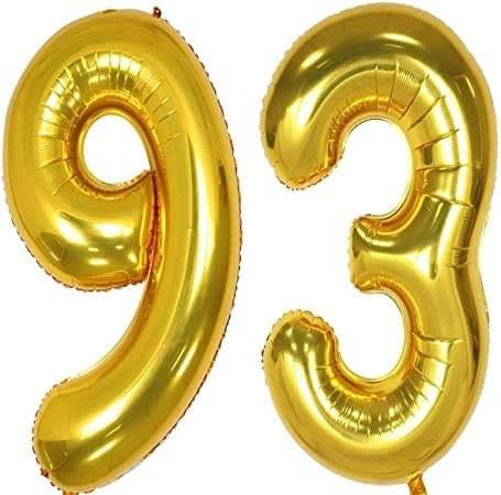     			Golden Number Foil Balloon-16-Inch – Ideal for Birthday Decor, Anniversaries, Parties, Weddings, Farewells – Personalize with Names or Custom Messages Using Number Balloons (Pack of 2) (Golden, 9 & 3)