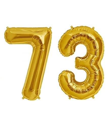     			Golden Number Foil Balloon-16-Inch – Ideal for Birthday Decor, Anniversaries, Parties, Weddings, Farewells – Personalize with Names or Custom Messages Using Number Balloons (Pack of 2) (Golden, 7 & 3)