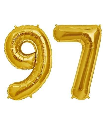     			Golden Number Foil Balloon-16-Inch – Ideal for Birthday Decor, Anniversaries, Parties, Weddings, Farewells – Personalize with Names or Custom Messages Using Number Balloons (Pack of 2) (Golden, 9 & 7)