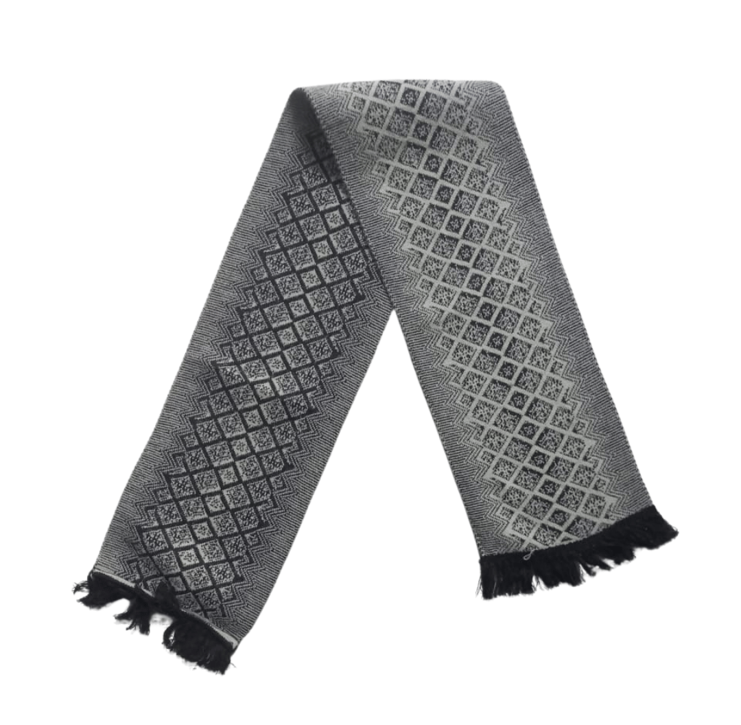     			HeteShe Black,White Women's Muffler ( Pack of 1 )