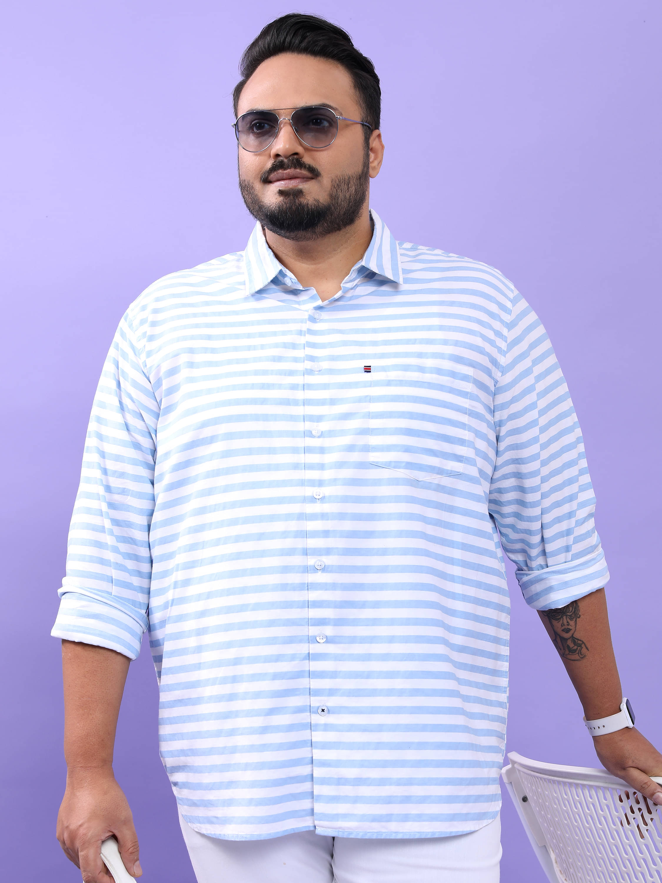 Highlander 100% Cotton Regular Fit Striped Full Sleeves Men's Casual Shirt - Multicolor ( Pack of 1 ) Highlander 100% Cotton Regular Fit Striped Full Sleeves Men's Casual Shirt - Multicolor ( Pack of 1 )