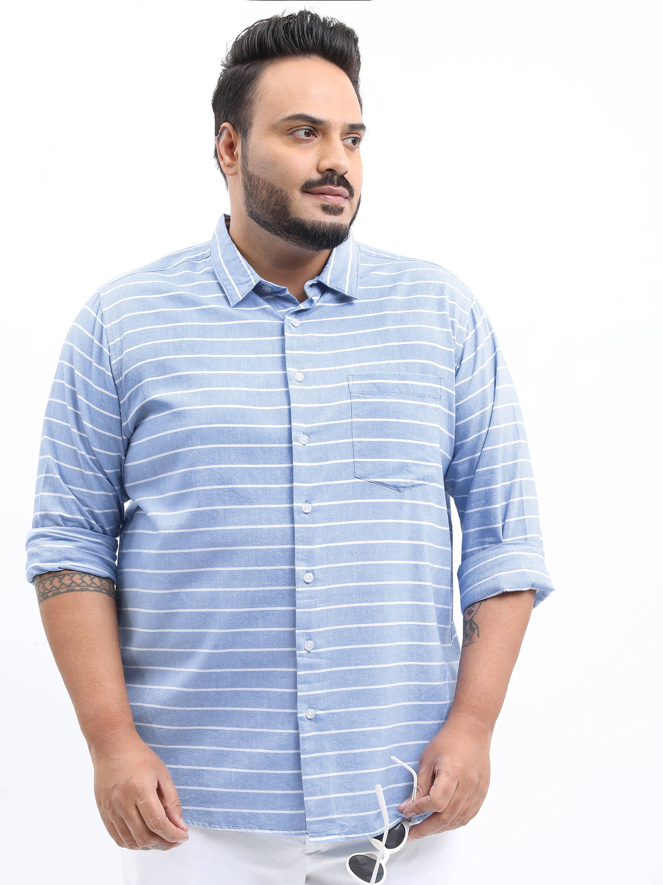 Highlander 100% Cotton Slim Fit Striped Full Sleeves Men's Casual Shirt - Multicolor ( Pack of 1 ) Highlander 100% Cotton Slim Fit Striped Full Sleeves Men's Casual Shirt - Multicolor ( Pack of 1 )