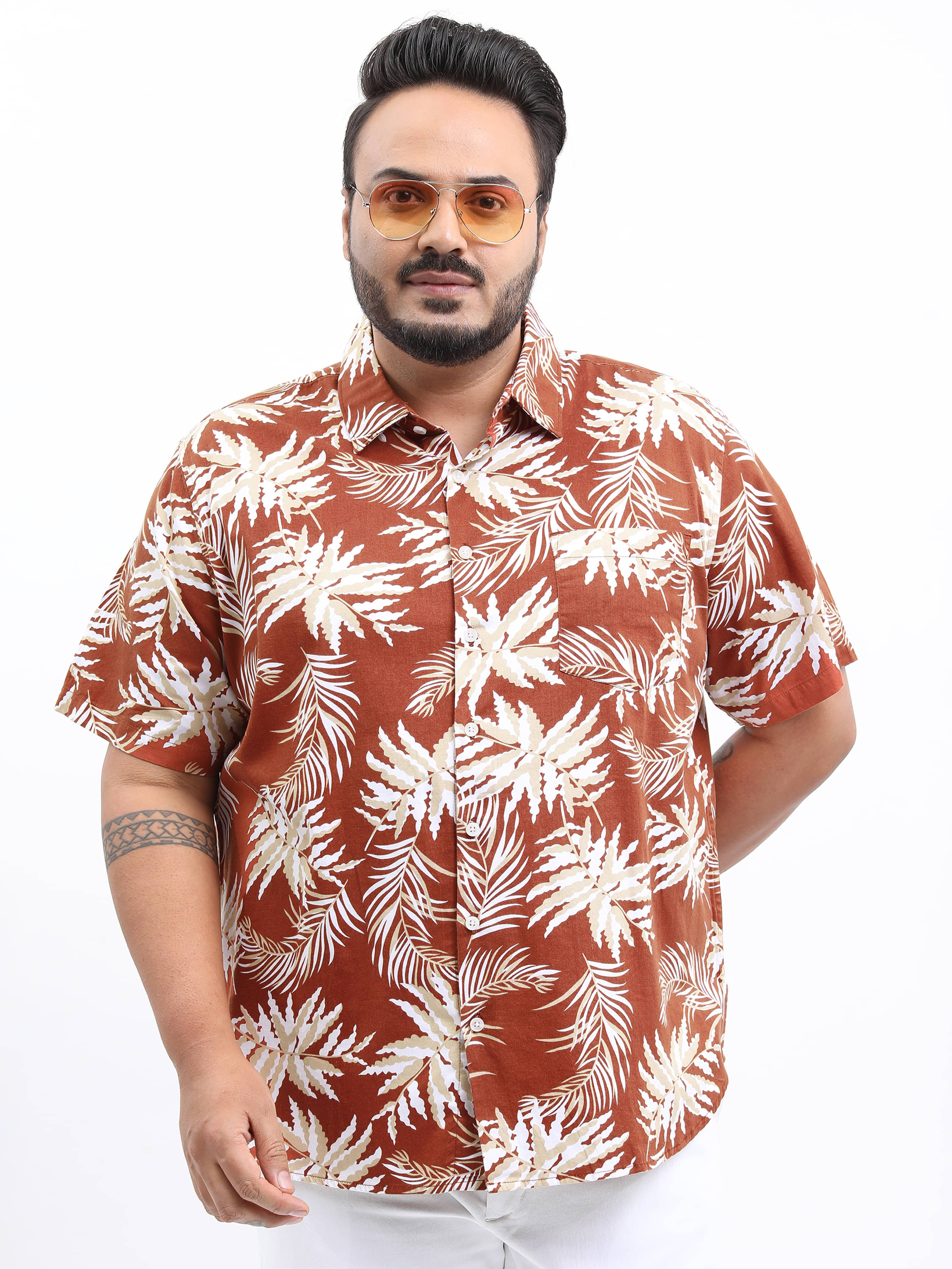 Highlander 100% Cotton Slim Fit Printed Half Sleeves Men's Casual Shirt - Multicolor ( Pack of 1 )     			Highlander 100% Cotton Slim Fit Printed Half Sleeves Men's Casual Shirt - Multicolor ( Pack of 1 )