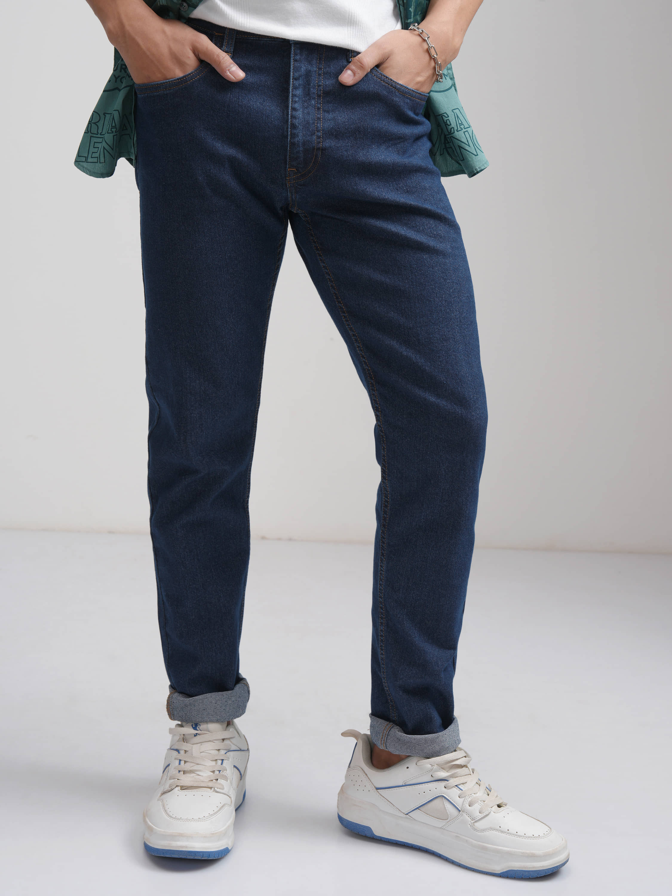 Highlander Regular Fit Solid Men's Jeans - Blue ( Pack of 1 ) - Jeans | Buy online on ZillyBuy